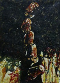 Naushad Alam, 16 x 22 Inch, Oil on Canvas, Figurative Painting, AC-NAL-094